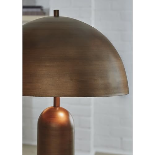 Industrial Metal Dome Table Lamp - Modern Accent Lighting