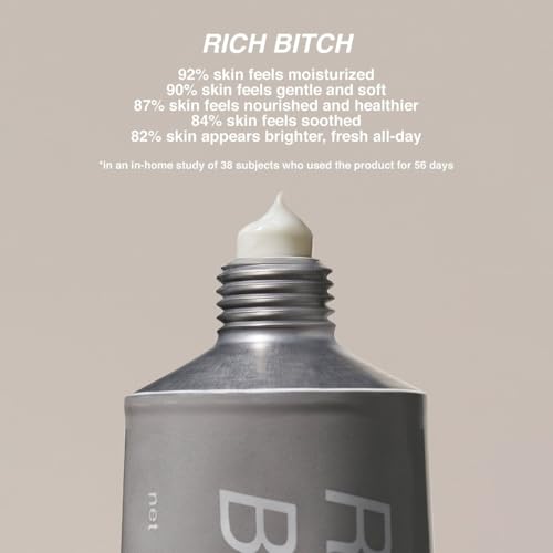 Freck Beauty RICH Beotch Cactus + Vitamin C Moisturizer - Hydrate Dry Skin, Calm & Sooth with Lightweight Feel, Infused with Jojoba and Prickly Pear Seed Oil, Reduce Redness and Support Skin Barrier