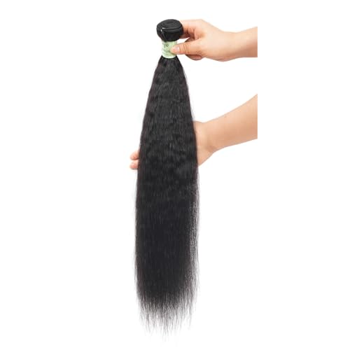 12 Inch Kinky Straight Human Hair Bundles - Unprocessed Brazilian Remy Hair - Variation of THIS listing 12