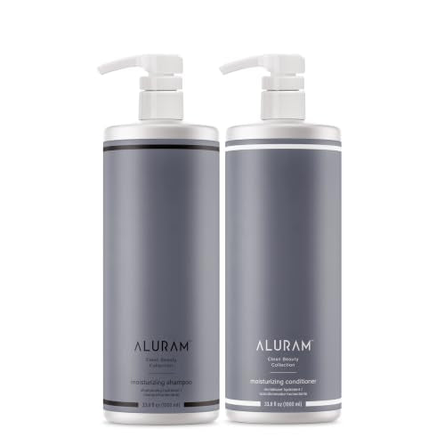 ALURAM Coconut Water-Based Moisturizing Hair Shampoo & Conditioner Set 33.8 Fl Oz Pack of 2