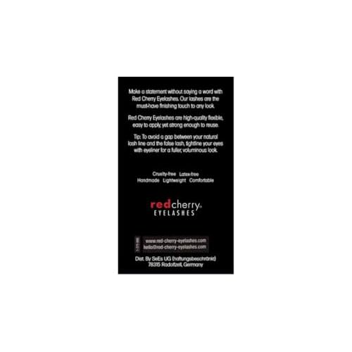 Red Cherry False Eyelashes Nude Onyx (Pack of 6)