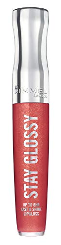 Rimmel Stay Glossy 6 Hour Lip Gloss All Day Seduction Pack of 4 0.18 Fl Oz