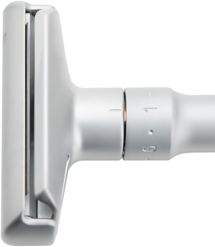 Merkur Futuro 700 Adjustable Safety Razor Matte Chrome - German Craftsmanship, Plastic-Free, Secure Snap-On Cap, Straight Bar, Customizable Shave