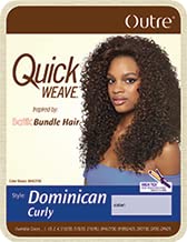 Synthetic Half Wig Quick Weave Dominican Curly Batik Style