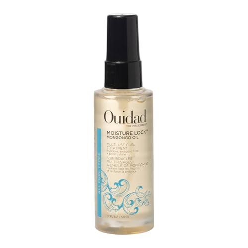 Moisture Lock Mongongo Hair Oil for Curly Hair - Hydrating Leave-In Treatment, 1.7 fl oz