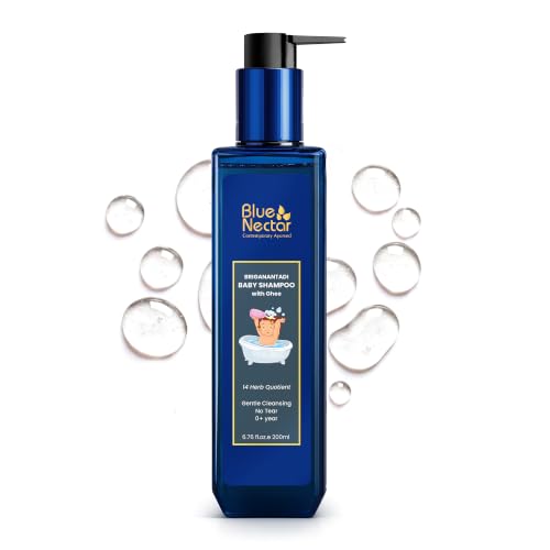 Gentle Baby Shampoo with Ghee - No Tear Natural Hair Cleanser for Newborns & Kids
