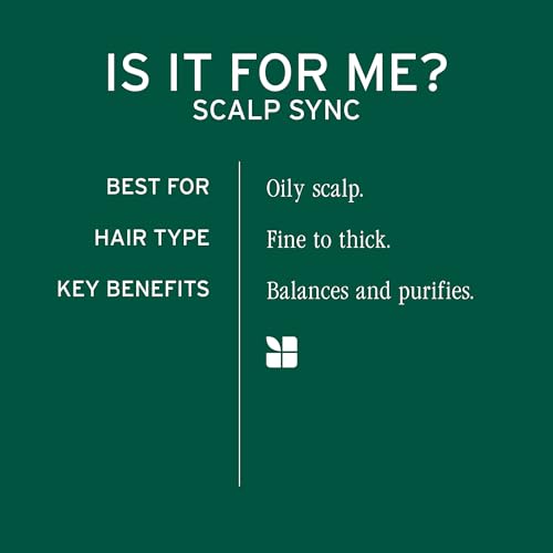 Biolage Scalp Sync Clarifying Shampoo 33.8 Fl Oz Pack of 2 - Residue & Buildup Remover for Oily Scalp