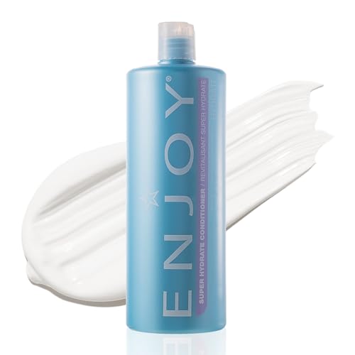 Enjoy Super Hydrate Conditioner 33.8 Fl Oz Deep Moisturizing Anti-Frizz for Dry Curly Hair