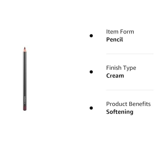 MAC Lip Pencil Vino - Deep Wine Shade, Long-Lasting Lip Liner, 1 Count