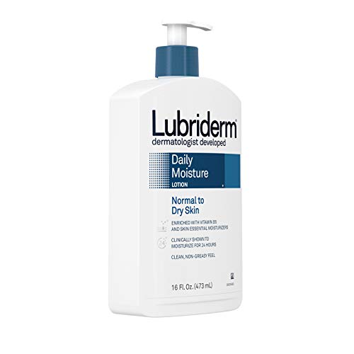 Lubriderm Daily Moisture Hydrating Body and Hand Lotion - White, 16 Fl Oz Pack of 3