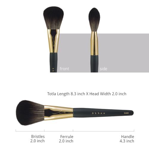 SOO ADOR okhee Shading Brush SUN01 ? Square-Shaped Tool for Natural & Seamless Contouring | Designed by K-Pop Makeup Artist Seo Ok