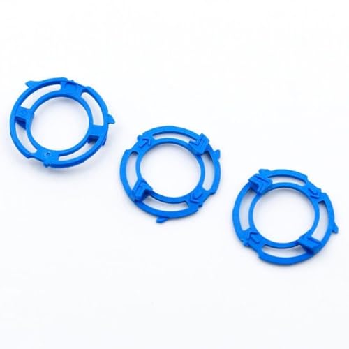 Shaver Head Blades Holder Plate for Razor Head Series 5000, 3PCS SH50 Blue Razor Retaining Rings Lock-Ring Blue Blade Retaining Rings for Shaver Model SH50 Shaver Head Series 5000