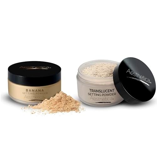 Aesthetica Banana Loose Setting Powder and Aesthetica Translucent Loose Setting Powder