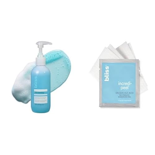 Bliss Fab Foaming 2-in-1 Cleanser + That's Incredi-Peel Resurfacing Facial Pads 15 ct. | Cleansing & Resurfacing Duo