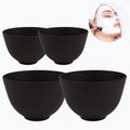 4 Piece Silicone Bowl, Silicone Mixing Bowl Set, Reusable Facial Bowls for Estheticians for Salon Spa or Home Beauty Tools (2 Large 2 Medium)