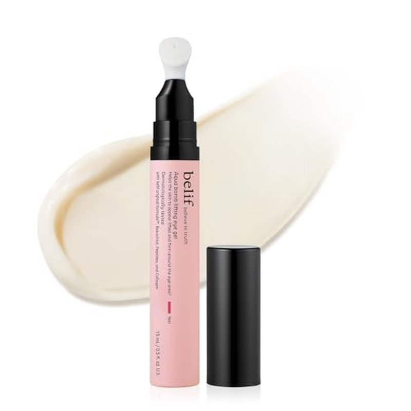 belif Retinol Firming Eye Serum ? Aqua Bomb Lifting Eye Gel with Collagen & Bakuchiol for Puffiness, Fine Lines & Wrinkles, Peptide & Hyaluronic Acid, Korean Skin Care