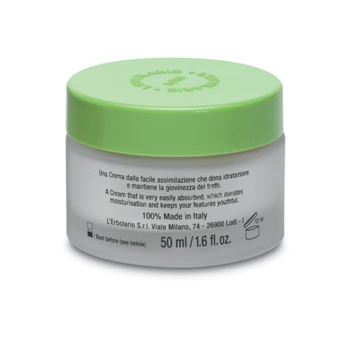 Moisturizing Face Cream with Aloe & Olive - Hydrating Daily Facial Moisturizer 1.6 oz - Suitable for All Skin Types - Variation: Aloe, Olive