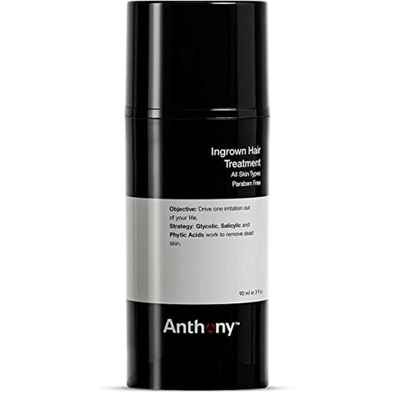 Anthony Ingrown Hair Treatment for Men Gel Solution to Calm Down Razor Burn ? Scar and Redness Eliminator, Bump Removal ? 3 Fl. Oz