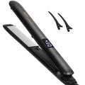 Dual Voltage Titanium Ceramic Hair Straightener with 5 Heat Settings