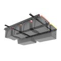 TORACK Black Garage Overhead Ceiling Bin Storage Rack - Heavy Duty Steel