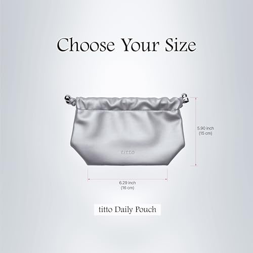 Metallic Silver Evening Clutch Bag for Women - Vegan Leather, Ruched Bridal Purse, Prom Party Organizer
