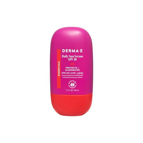 Mineral Sunscreen Serum SPF 30 with Vitamin E & Jojoba Oil - Lightweight, Hydrating Sun Protection