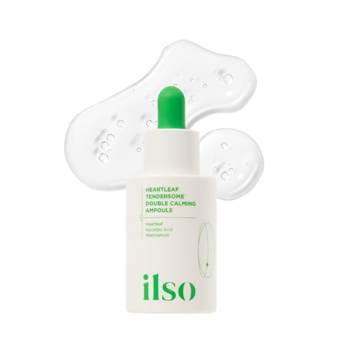 ILSO Heartleaf Tendersome Double Calming Ampoule, Ascorbic Acid, Niacinamide, Soothing serum
