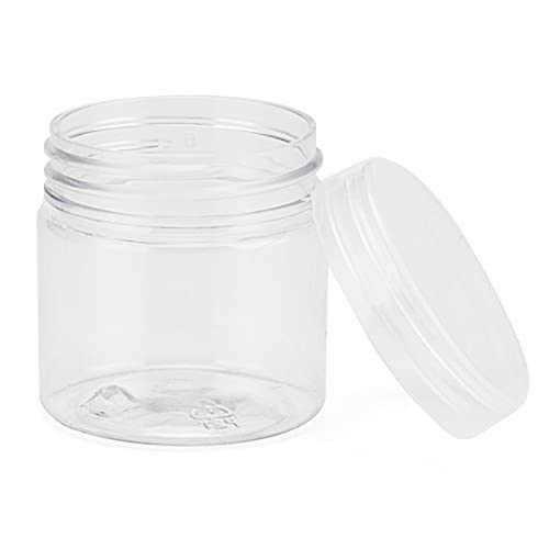 70 Pack 2oz Clear Plastic Bead & Sample Storage Containers with Lids