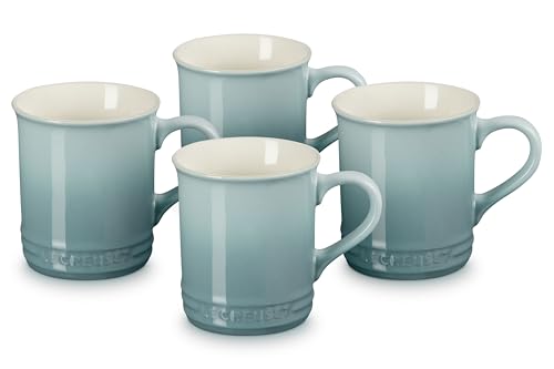 Le Creuset Stoneware Vancouver Mug Set of 4 - 14 oz Sea Salt Variation