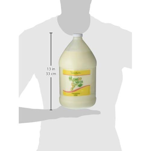 Triple Lanolin Mango Vera Soothing Lotion (1 Gallon) ? Tropical Mango Scented Aloe & Lanolin Moisturizer for All Skin Types ? Deeply Hydrating Hand and Body Lotion ? Non-Greasy & Fast-Absorbing