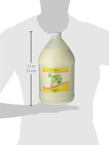 Triple Lanolin Mango Vera 1 Gallon Soothing Body Lotion with Aloe & Lanolin - Tropical Scent - Deep Hydration & Fast Absorption - Pack of 1