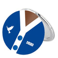 BEKECH F Women Compact Mirror Blue and White Dove Gift Sorority Makeup Mirror Sisterhood Gift