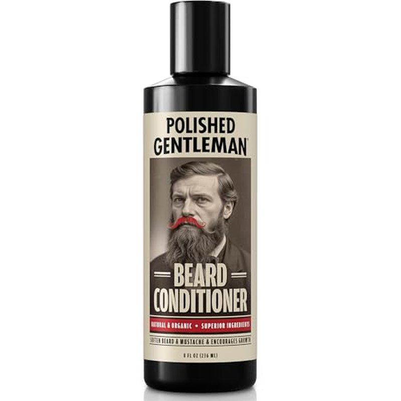 Men¡¯s Beard Conditioner with Tea Tree Oil ? Concentrated Rinse-Out Formula for Softer, Fuller-Looking Beards & Healthy Facial Hair, 8 oz