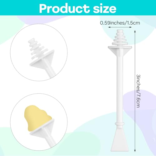 Nose Waxing Sticks 100 Pcs Plastic Nasal Cleaning Applicators For Painless Nostril Ear And Eyebrow Hair Removal Nose Hair Wax Sticks Nose Wax Applicator Sticks For Nostrils Ears Face Cleaning