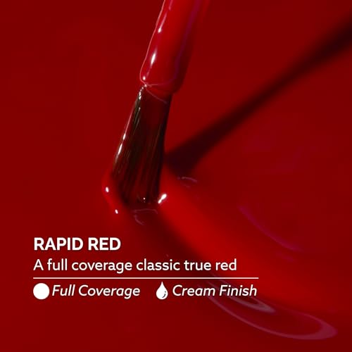 Rapid Dry Nail Lacquer - Dazzle Dry Step 3 - Long-Lasting Red Polish 0.5 fl oz
