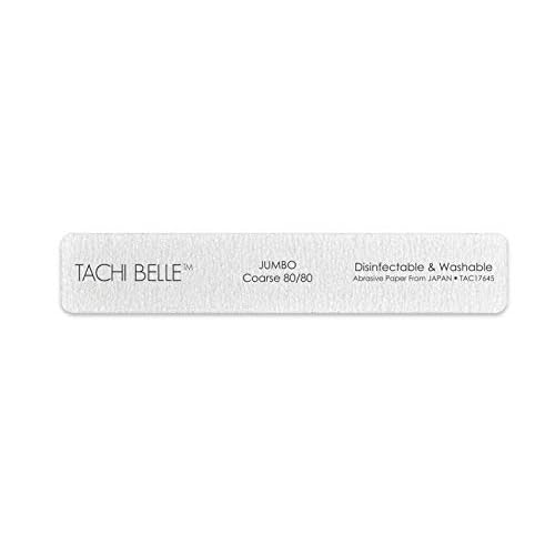 Tachibelle 50 Pcs Premium Japan Abrasive Jumbo File Washable Zebra File Nail Art Sanding Nail Files (Jumbo 80/80 Coarse)