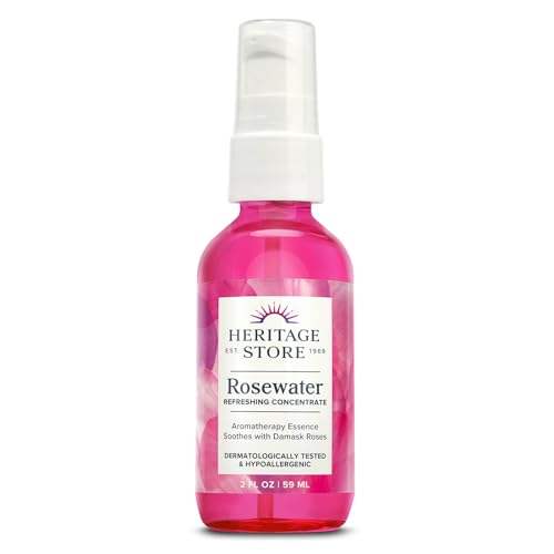 Heritage Store Rosewater Concentrate - Aromatherapy Facial Mist & Body Spray, 2 oz