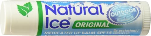 Mentholatum Natural Ice Lip Balm Original SPF 15 - Pack of 5 - 1 Count Each