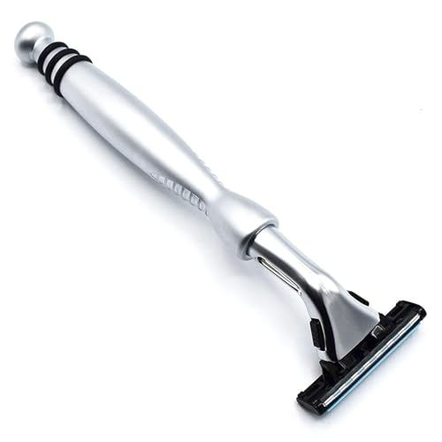 Taconic Heavyweight Sensor-Compatible Triple Blade Pivot Razor for Men & Women