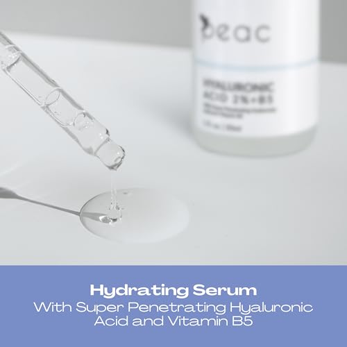 Peac Hyaluronic Acid 2% + B5 Serum 1oz Pack of 2 – Hydrating Facial Serum for All Skin Types