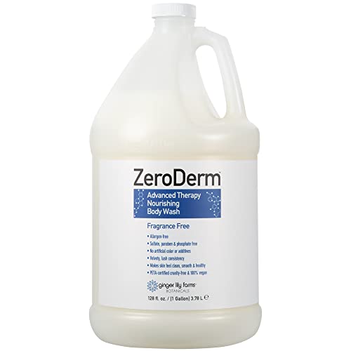 Ginger Lily Farms ZeroDerm Body Wash 128oz Fragrance Free – Advanced Therapy
