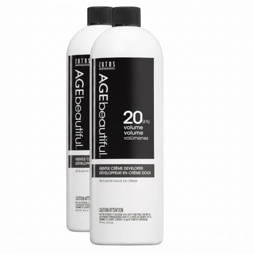 20 Volume Hair Developer Cream for Permanent Hair Color & Lighteners - 16 Fl Oz Pack of 2