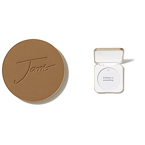 jane iredale PurePressed Base Mineral Foundation Refillable Compact Set| Semi Matte Pressed Powder with SPF | Talc Free, Vegan, Cruelty-Free