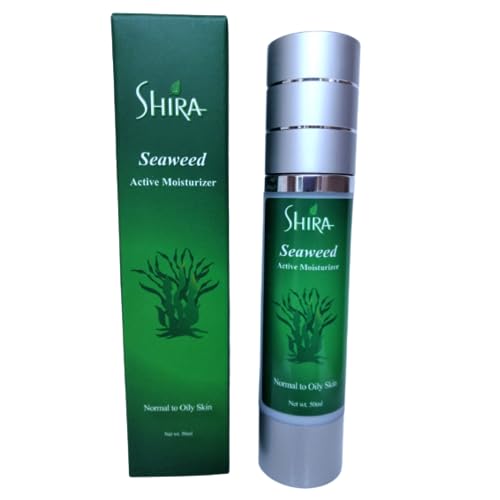 Shira Seaweed Active Moisturizer ? Hydrating Face Cream for Oily Skin ? Lightweight, Fast-Absorbing & Nourishing ? Supports Tissue Regeneration, Balances Oil, Softens & Refreshes Skin ? 50ml