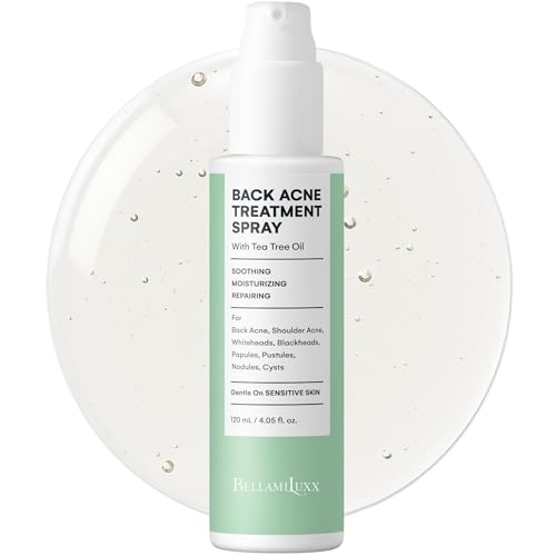 Back and Body Acne Treatment Spray: 2% Salicylic Acid & Tea Tree Oil Bacne Spray for Clear, Soothe & Moisturize - Effective for Men, Women, Teens with Back, Shoulder, Arm, and Chest Acne