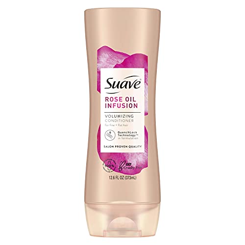 Suave Professionals Conditioner For Fine to Flat Hair Rose Oil Infusion Volumizing Conditioner 12.6 oz