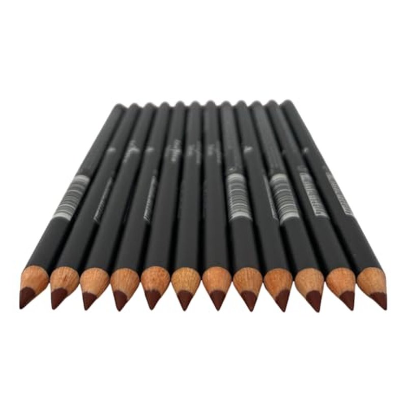12 pcs Italia-Deluxe Ultra Fine Lip liner, Creamy, Long Lasting, High Pigmented Pencil (1060 Hot Cocoa)