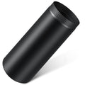 LEIFIDE 1-Piece Black Matte Stove Pipe 8 x 24 Inch Stainless Steel, Model: 1/8 x 24