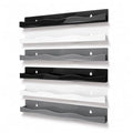 YMVV Monochrome 6 Pack Wall Mounted Nail Polish Racks - 15 Inch Shelves in White Gray Black