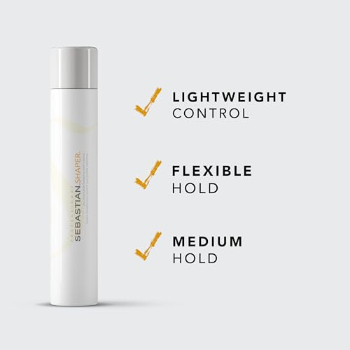 Sebastian Professional Shaper Hairspray | Flexible to Medium Hold | Brushable & Versatile Styling Control | For All Hair Types